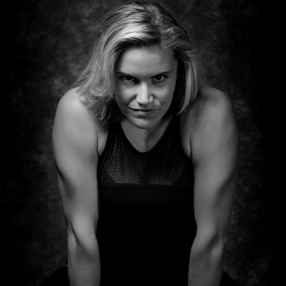 black and white photograph of a strong Holly